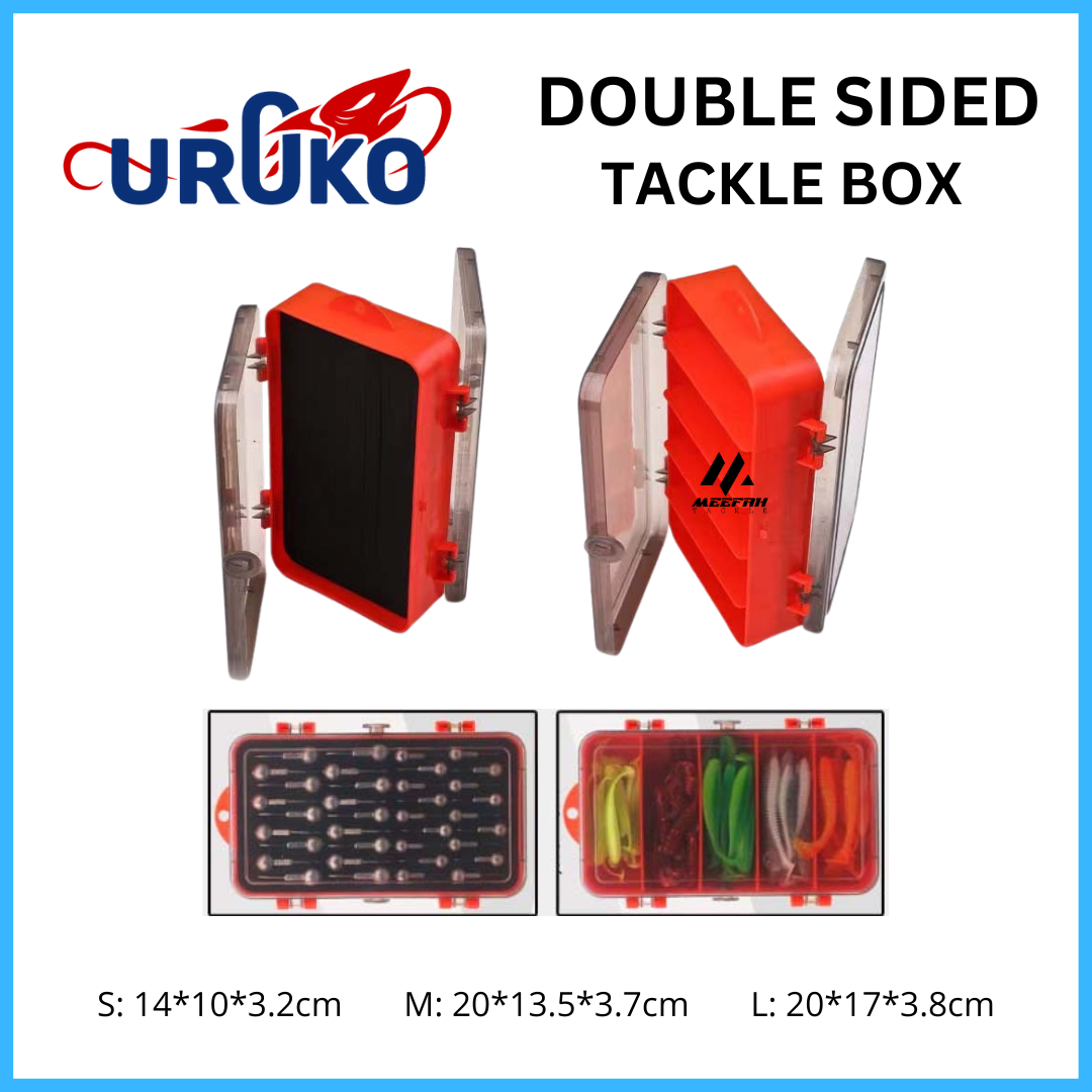 UROKO DOUBLE SIDED MULTIPURPOSE LURE TACKLE BOX LURE BOX Fishing Tackle Box  Accessories Pancing