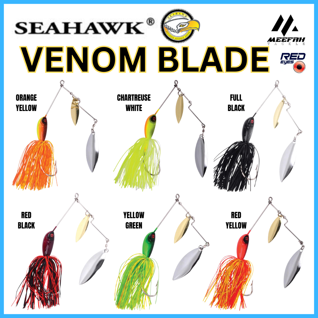 SEAHAWK Venom Blade Spinner Bait 11G & 37G - Fishing Lure Bait