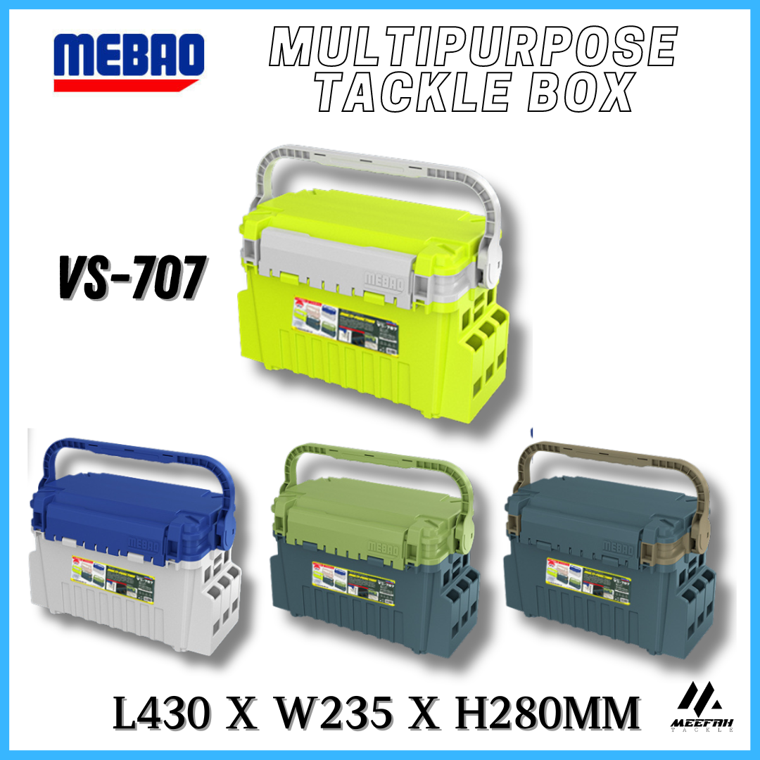 MEBAO MULTIFUNCTION TACKLE BOX VS 705 VS 707 MB 705 MB 707 - Fishing Tackle  Box Kotak Pancing – Meefah Tackle