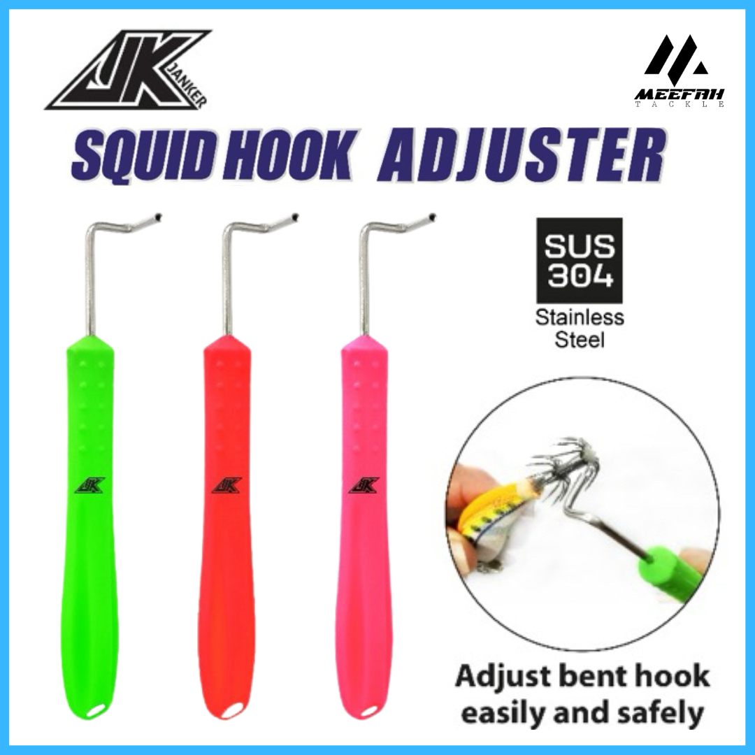 2024 New JK JANKER Squid Hook Adjuster Stainless Steel PIRATEZ STRIKE -  Fishing Squid Acessories – Meefah Tackle