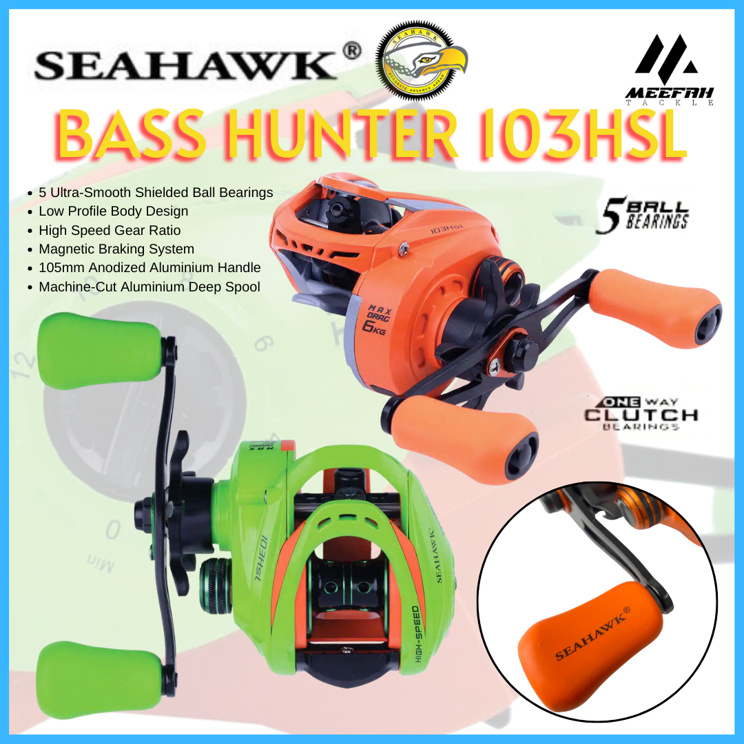 Seahawk Fishing Malaysia  Bass Hunter 103 HSL Casting Reel