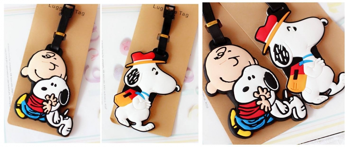 snoopy luggage tag