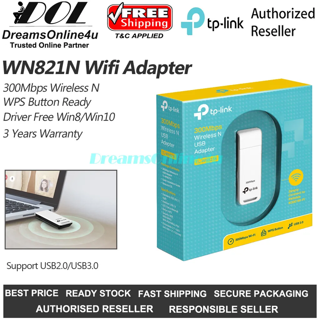 Tp Link Tl Wn1n Wn1n 300mbps Wireless N Usb Wifi Dongle Adapter 3 Years Warranty Dreamsonline4u Tp Link Tl Wn1n Wn1n 300mbps Wireless N Usb Wifi Dongle Adapter 3 Years Warranty Dreamsonline4u