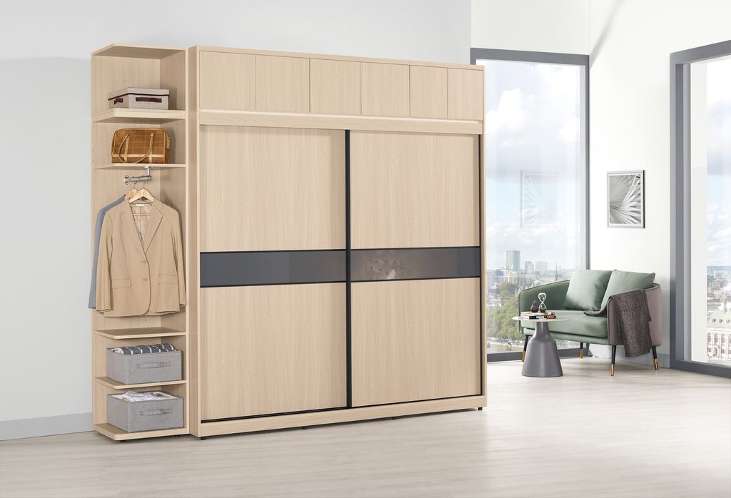 2242 艾維斯7尺被櫥式拉門衣櫥(全組)