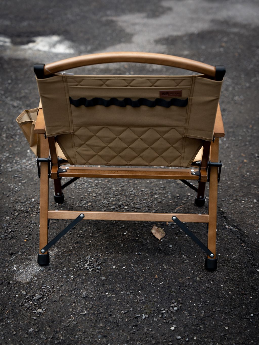 WAQ 超支撐連腰椅布實木折疊木椅（含杯套）Folding Wood Chair – 三遷