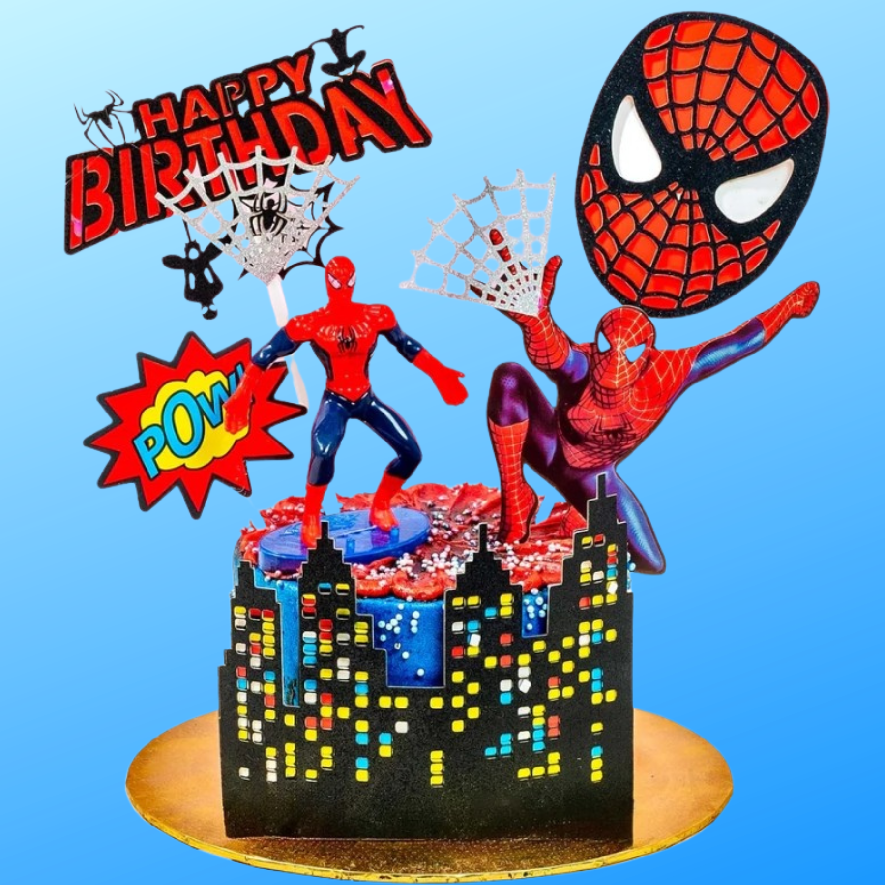 spiderman in the city