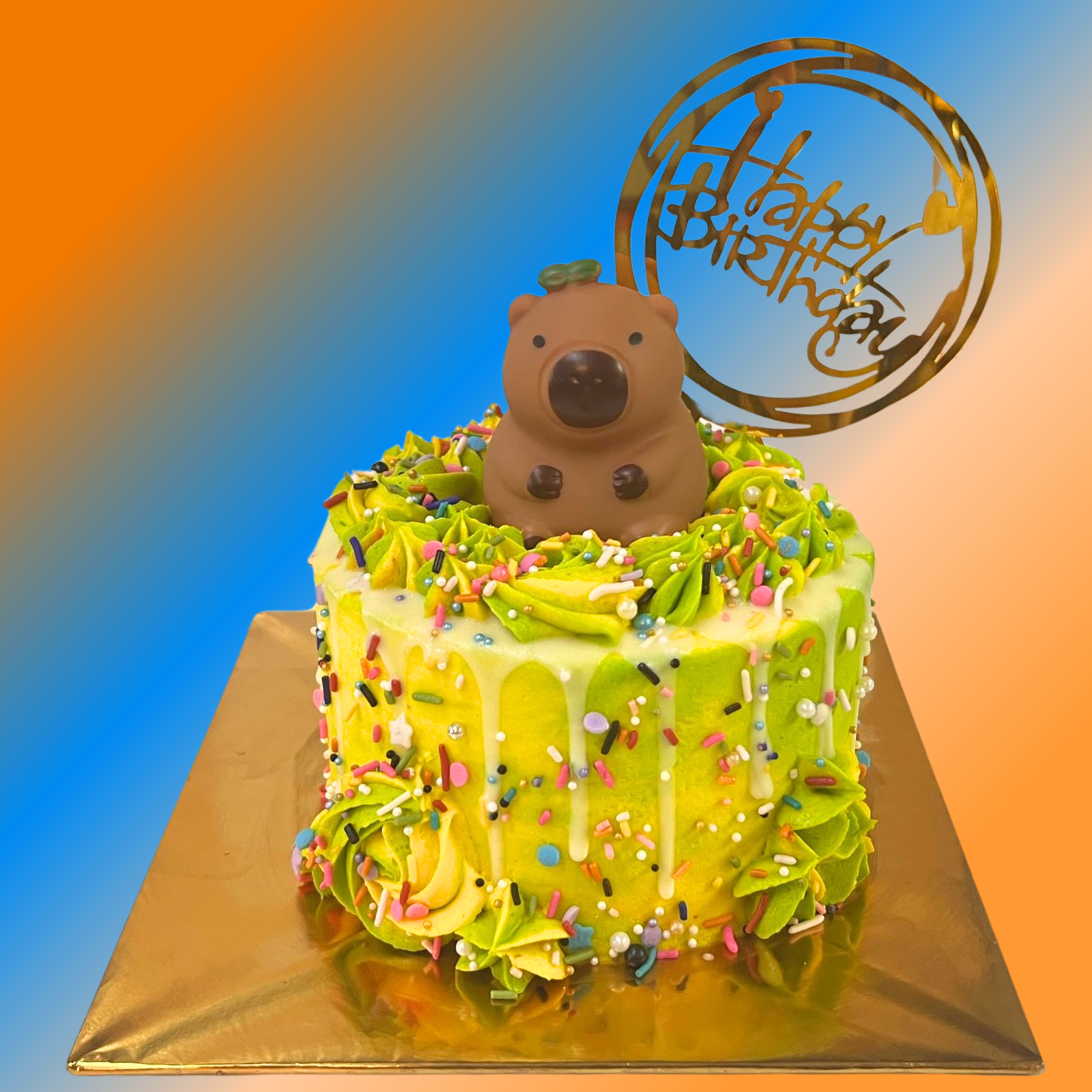 Adorable Capybara Cake