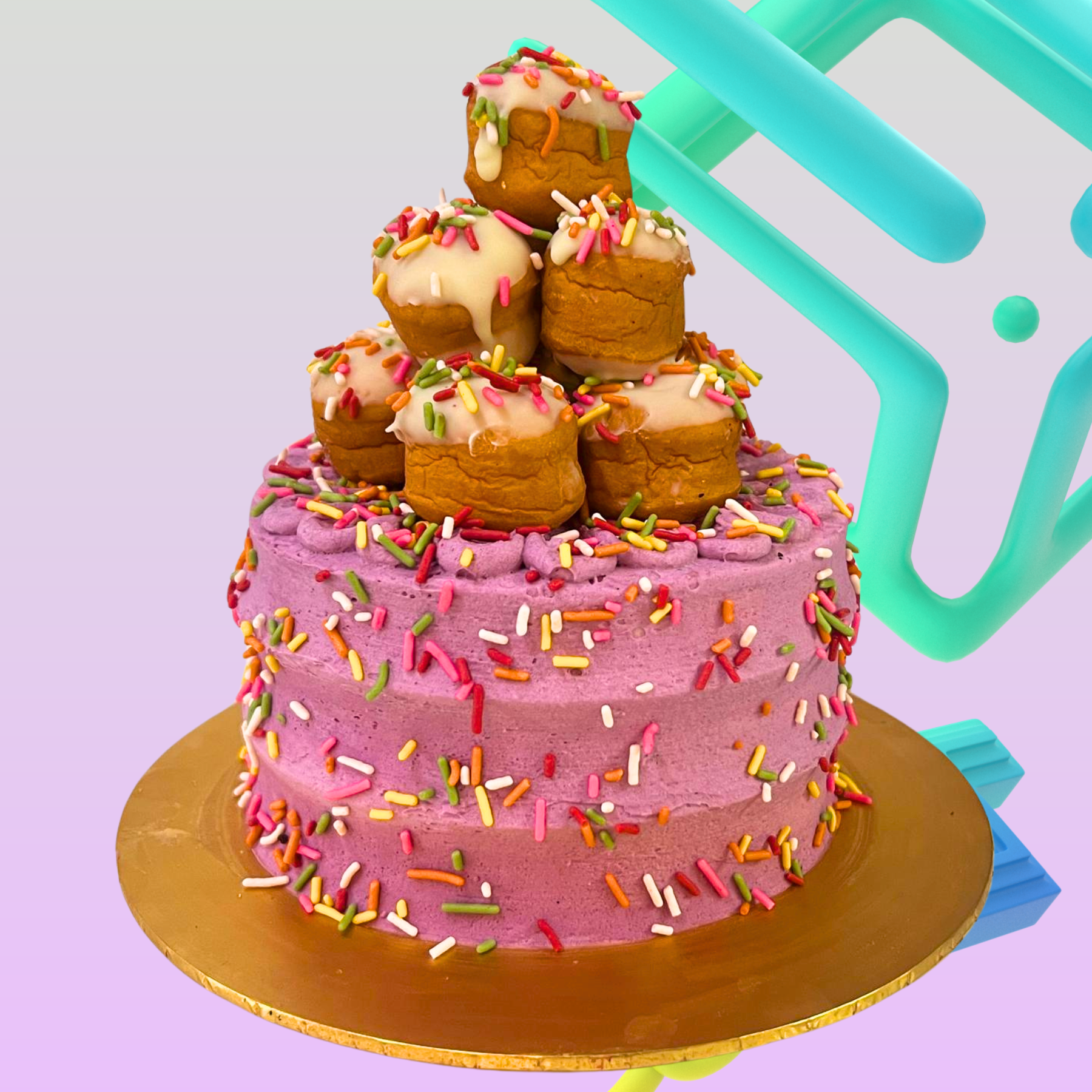 Donut Tower Party Cake
