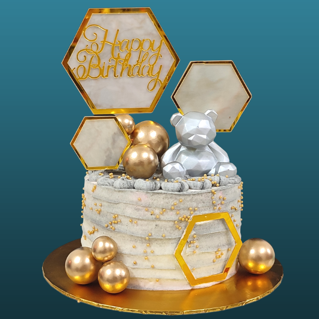 Marble Silver Teddy