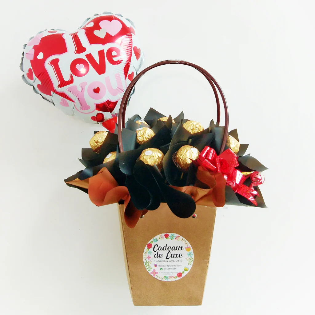 Sweetheart Ferrero Rocher chocolate bouquet