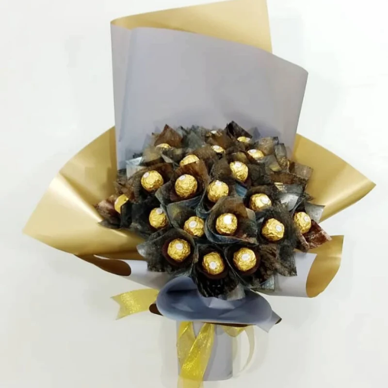 Shades of grey ferrero rocher chocolate bouquet