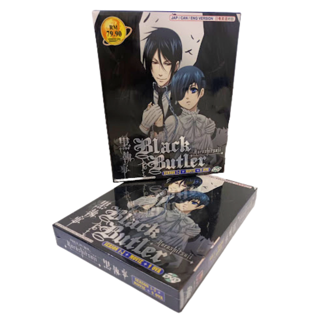 DVD Anime Black Butler Kuroshitsuji Season 1-3 (1-46End + Movie +9 OVA)  English