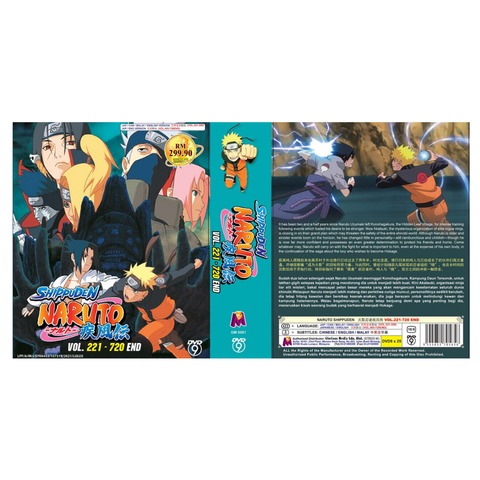 DVD Anime Naruto Shippuden (Vol. 221-720 End) TV Series