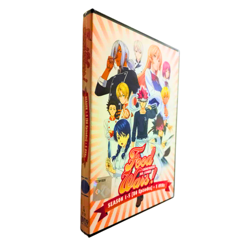 Dvd Anime Food Wars Shokugeki No Soma Season 1- 5 Vol. 1-86 END