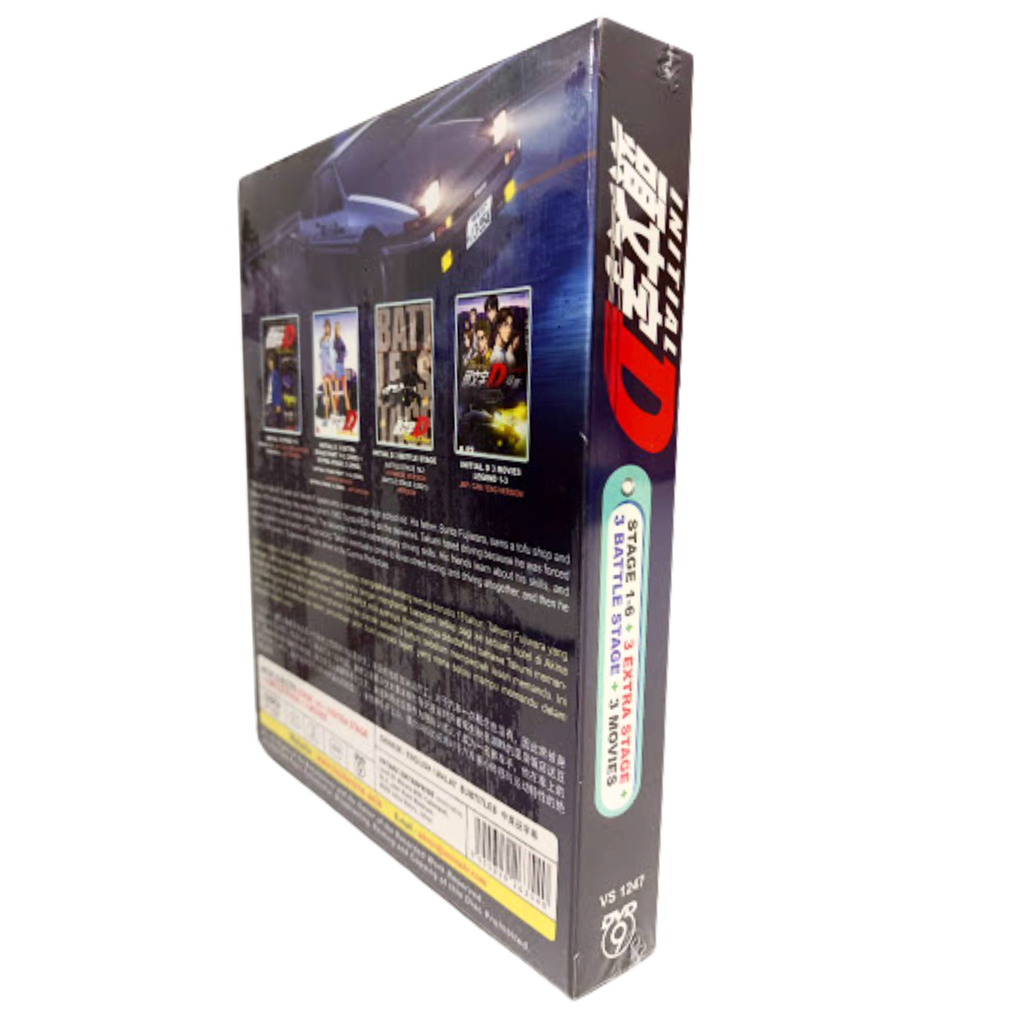 DVD Anime Initial D Stage 1 - 6 Final Stage 3extra & Battle Stage 3 Movie  for sale online