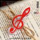 Treble Clef Red