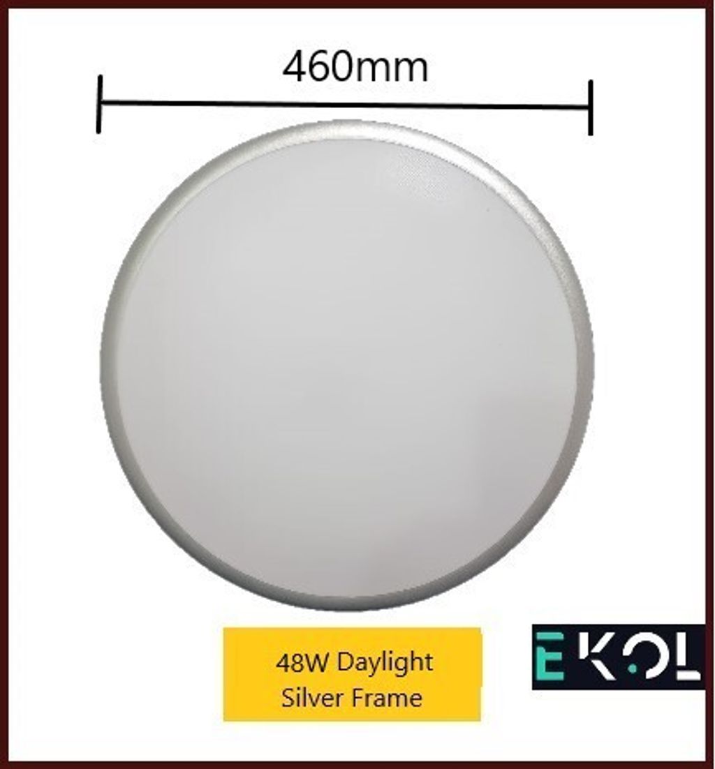 48w daylight silver frame describe