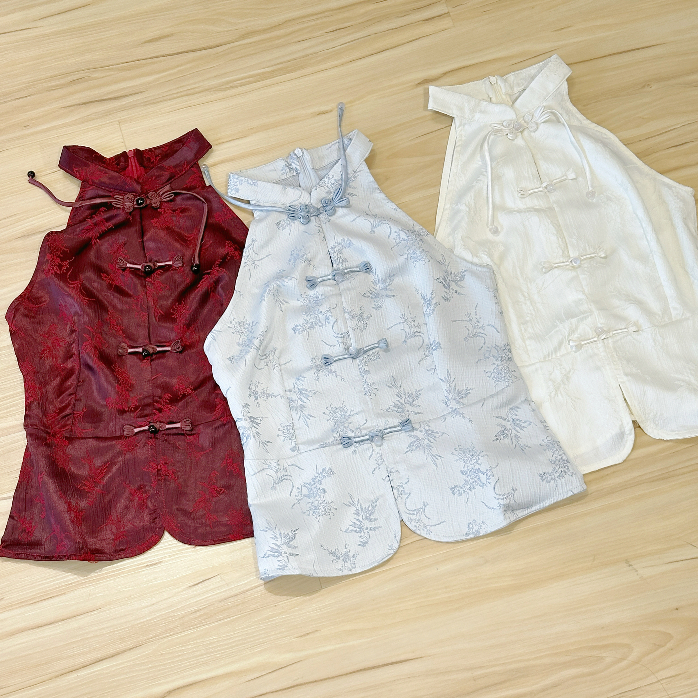 Colette Mandarin inspired embroidery top - 3 colors – Room Of Jae