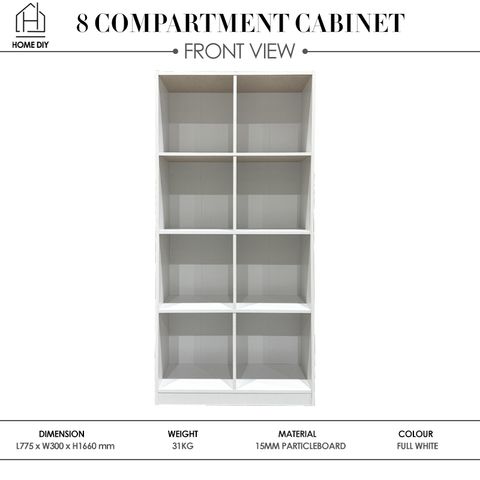 Home DIY 988000060 8 Compartment Cabinet Front View (2)