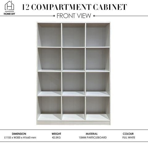 Home DIY 988000062 12 Compartment Cabinet Front View (1)