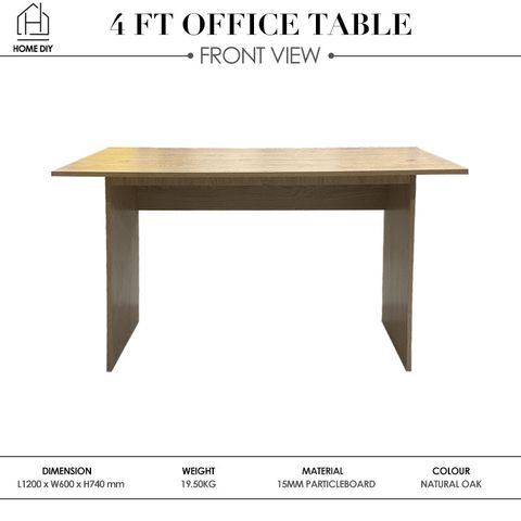 Home DIY 4FT Office Table 988000073 Front View