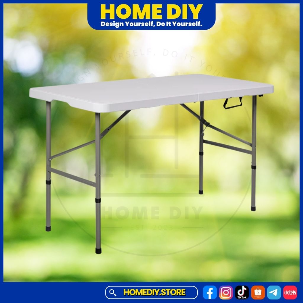 4FT & 6FT Folding Table | White | Camping | Outdoor | CN-MX-FT120