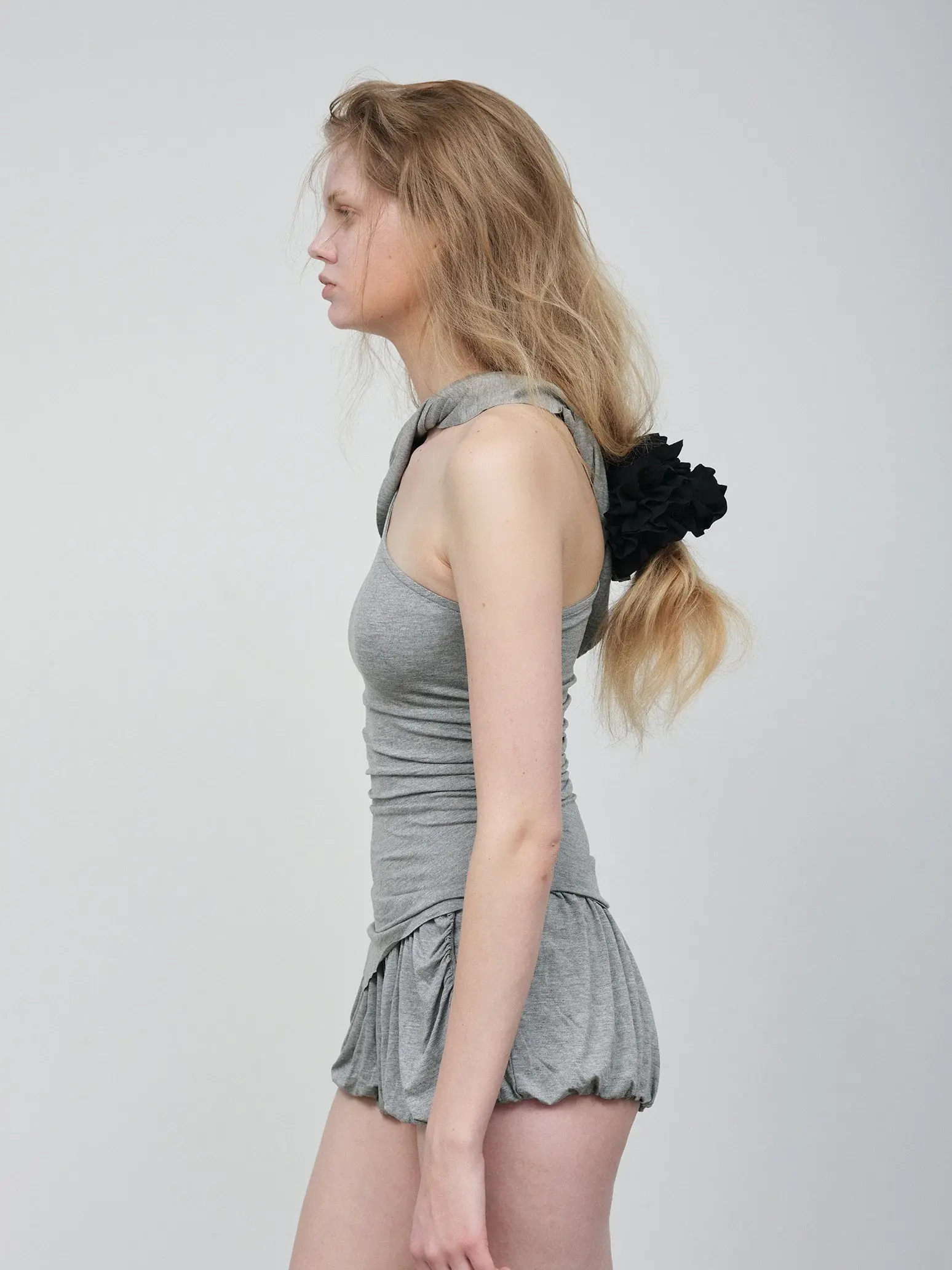 1-RuffledJerseyScrunchie-Black
