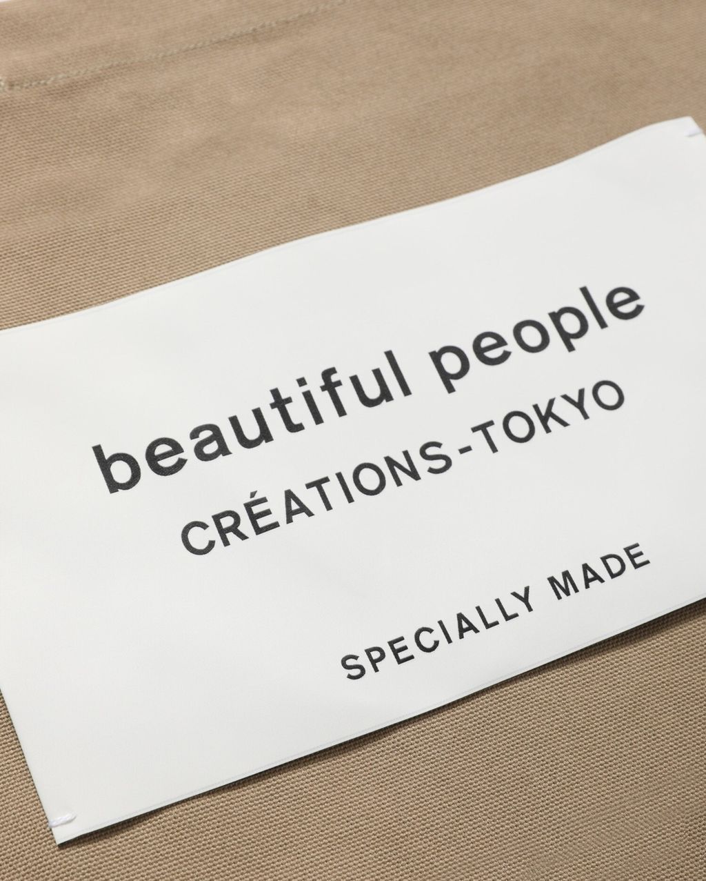 【beautiful people】 SDGs name tag tote bag Limited Color】SDGs name tag tote bag – beautiful people