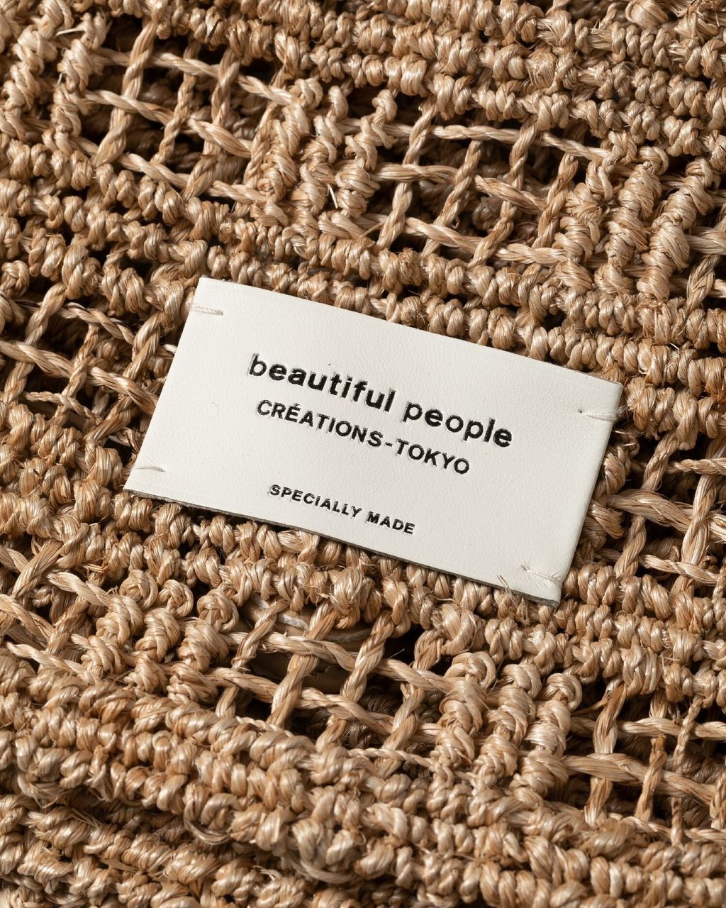 beautiful people☆abaca knitting tote bag-