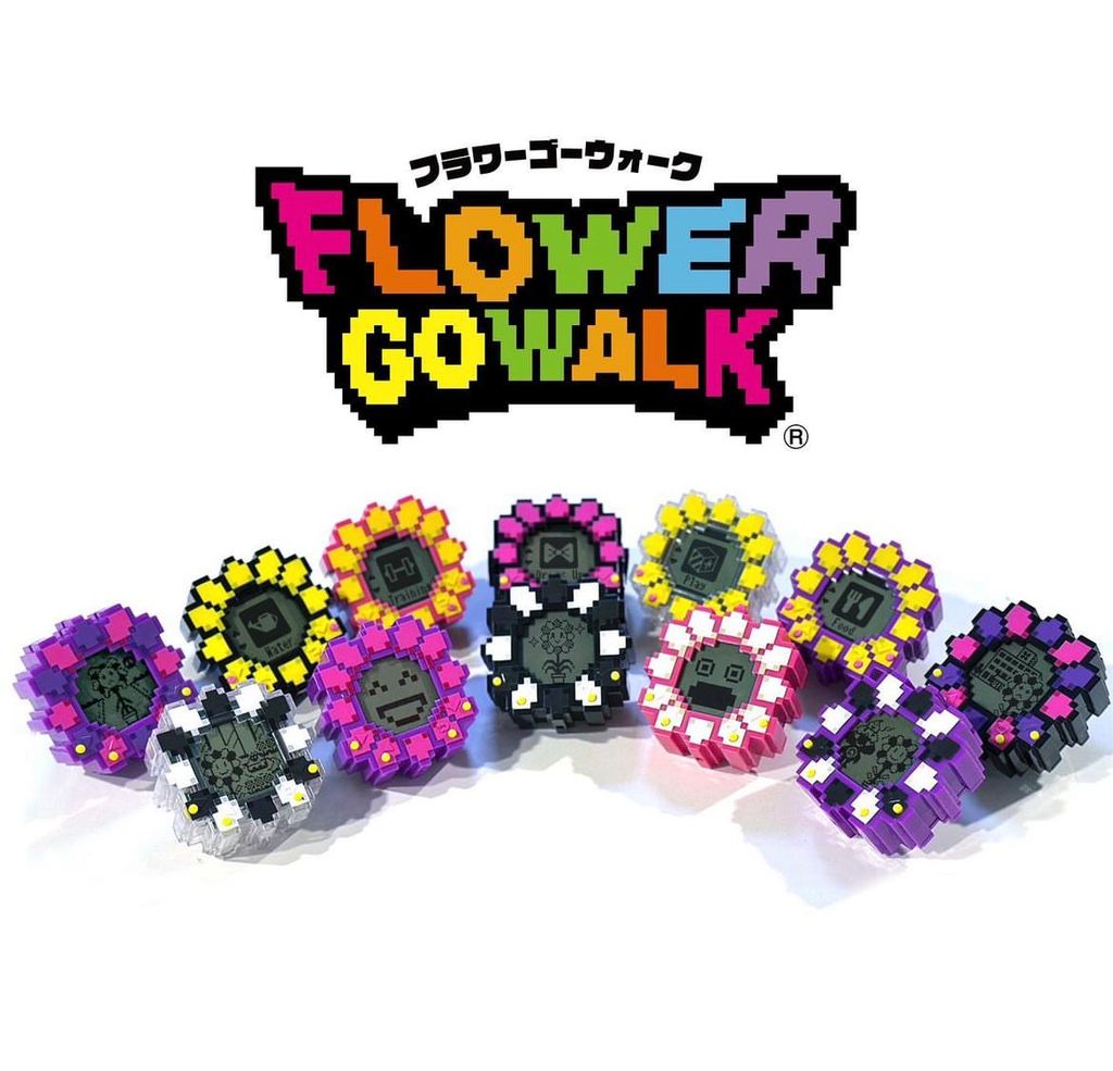 村上隆 像素小花 FLOWER GO WALK 小花寵物雞 電子機 吊飾