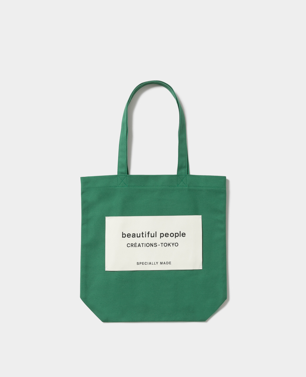 【beautiful people】 SDGs name tag tote bag Beautiful People 日本製限定新色SDGs name tag tote bag 帆布托