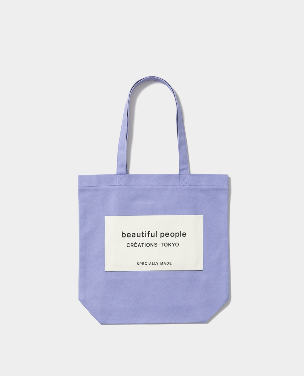 Beautiful People 日本製限定新色SDGs name tag tote bag 帆布托