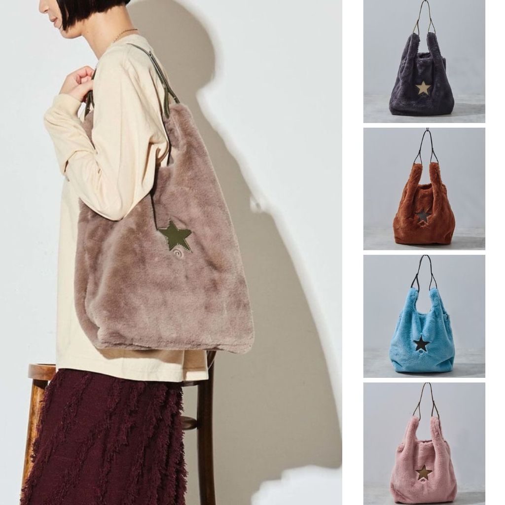 [預購] Converse TOKYO ECO-FUR SHOPPING TOTE BAG 環保皮草 毛毛托特包 (小)