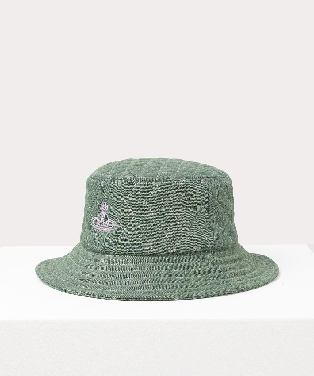 [預購] Vivienne Westwood 菱格縫線 漁夫帽