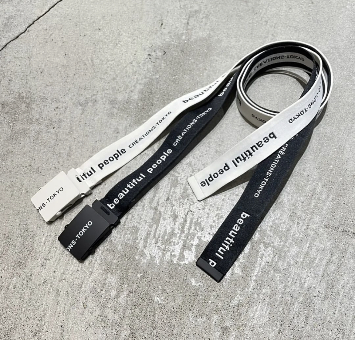 beautiful people ベルトlogo jacquard buckle logo buckle belt in jacquard（ベルト）｜beautiful people