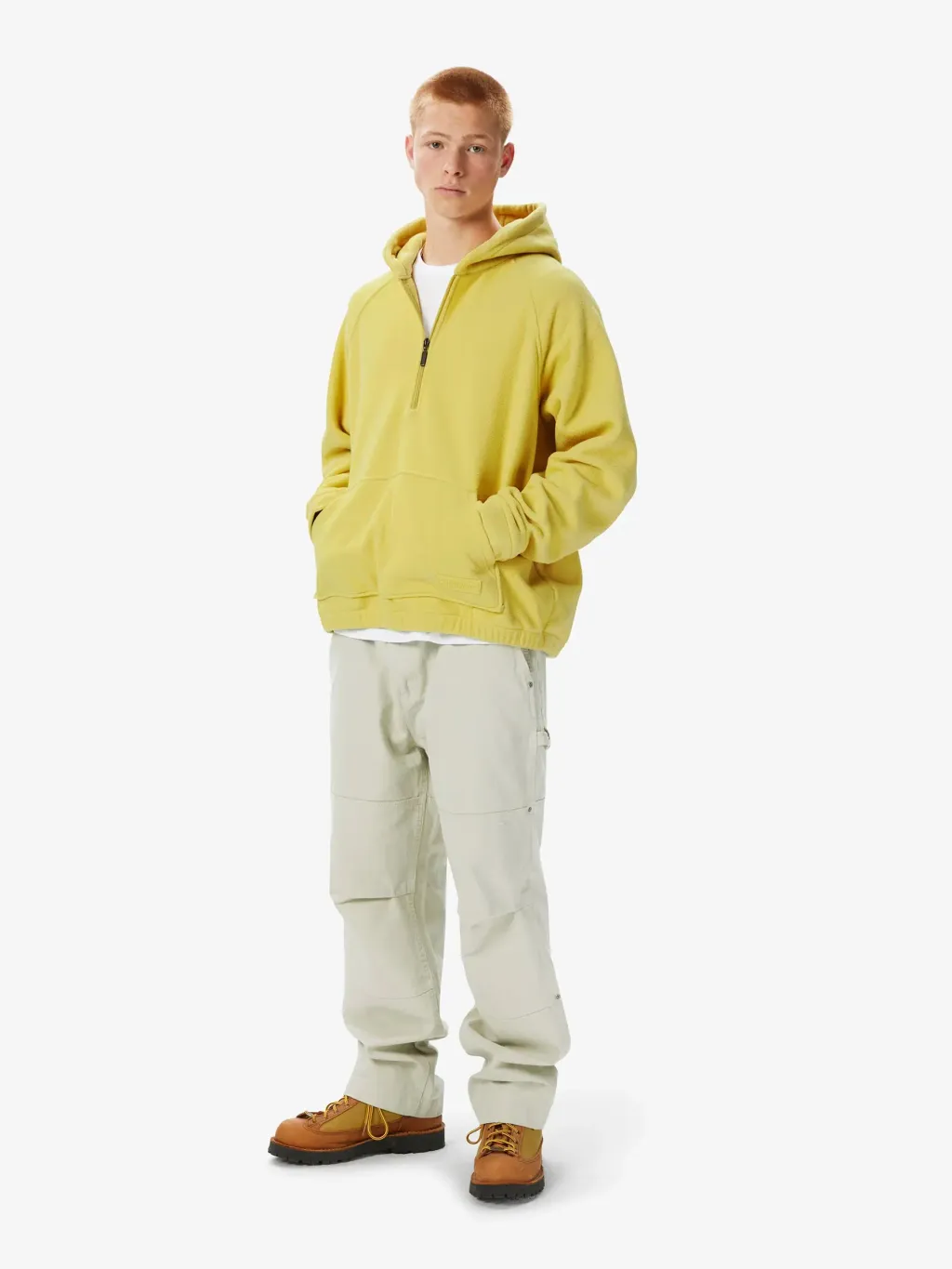 Hooded-Fleece-Half-Zip-Pullover-YELLOW7