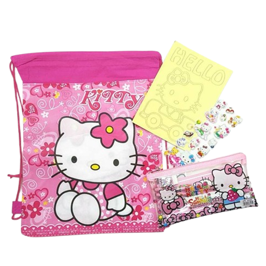 drawstring - kitty