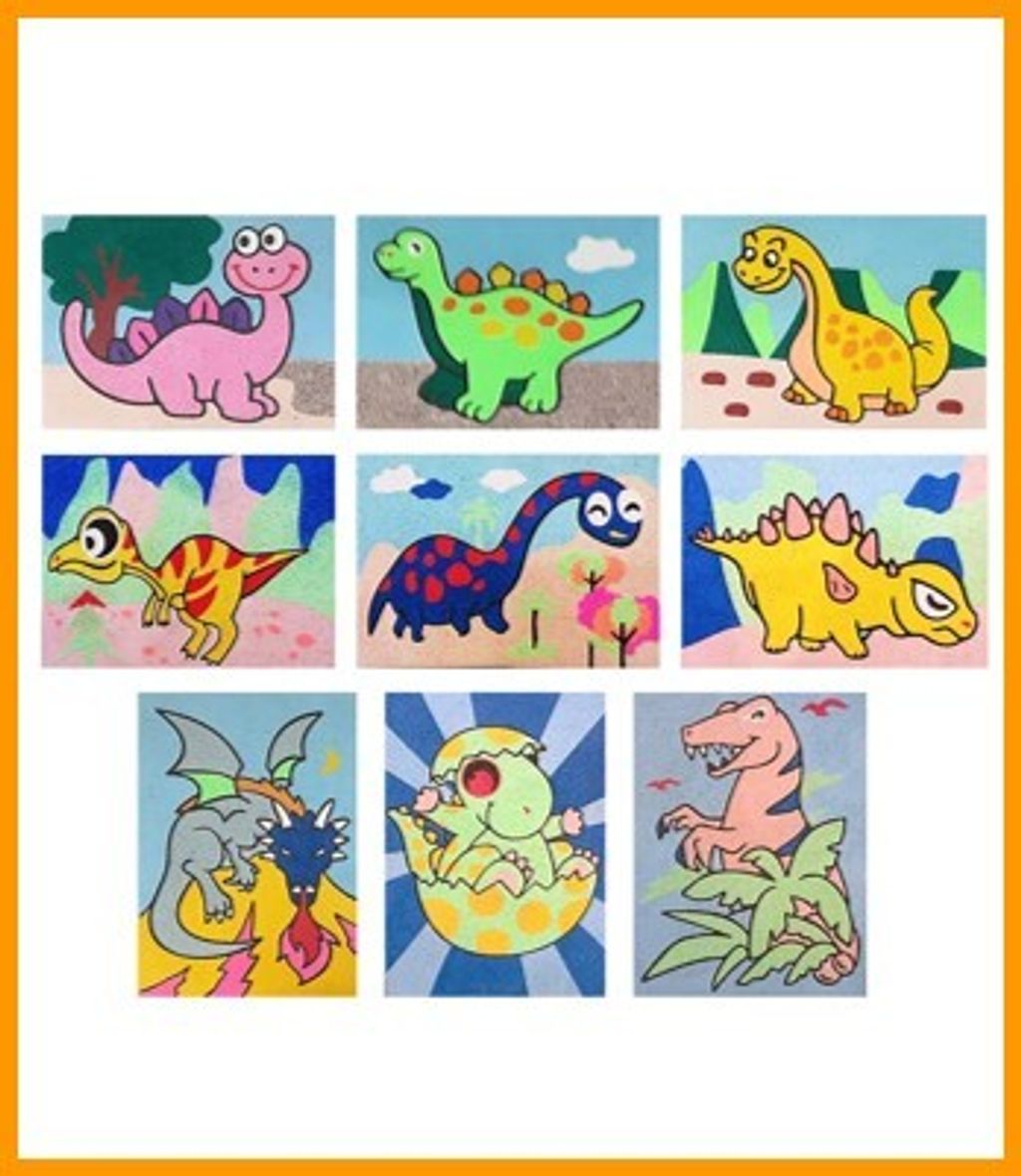 Sand Art - Dinosaur – Xuen - Bringing back the joy to kids Sand Art - Dinosaur – Xuen - Bringing back the joy to kids