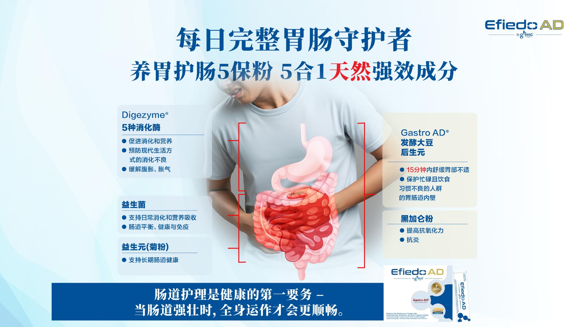 GREENS Efiedo AD 养胃护肠5保粉 - 1