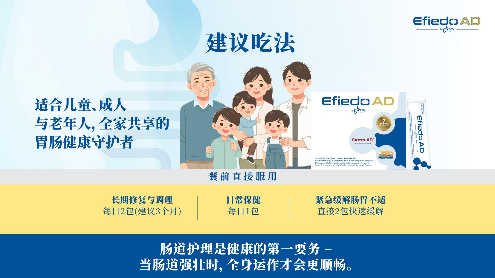 GREENS Efiedo AD 养胃护肠5保粉 - 2