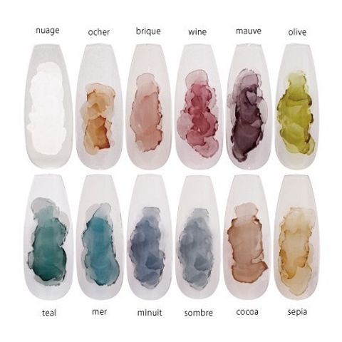 全套12色不重複色 SHAREYDVA 暈染液(10ml)