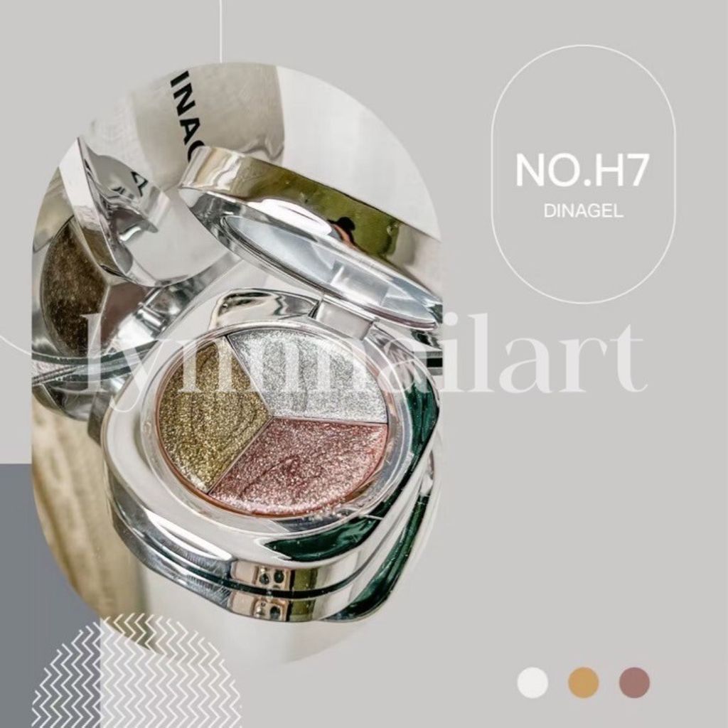  Dina 眼影盤. 三色固態膠 3g (H7)