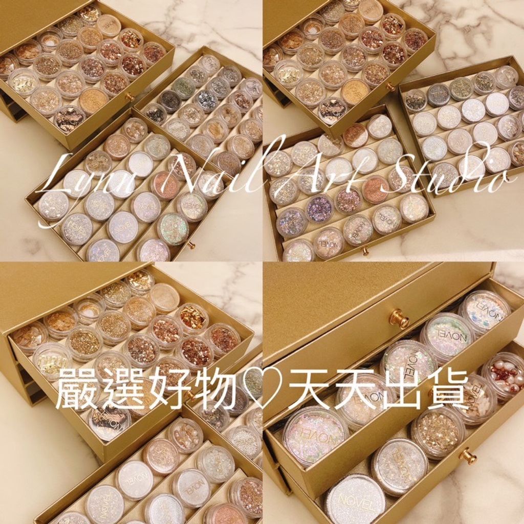 60個飾品組合 NOVEL COLLECTION BOX  atelier NOVELオリジナルグリッター収納ボ