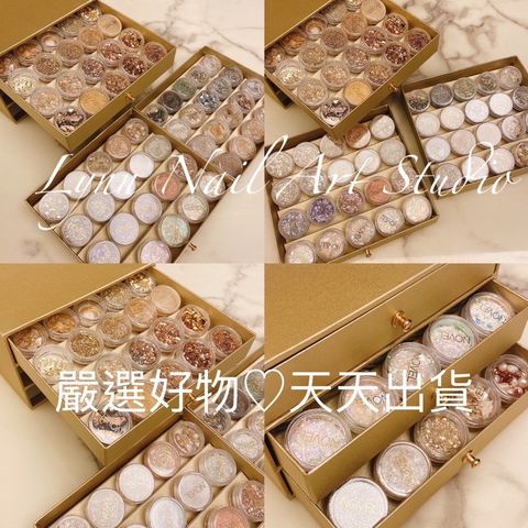 60個飾品組合 NOVEL COLLECTION BOX  atelier NOVELオリジナルグリッター収納ボ