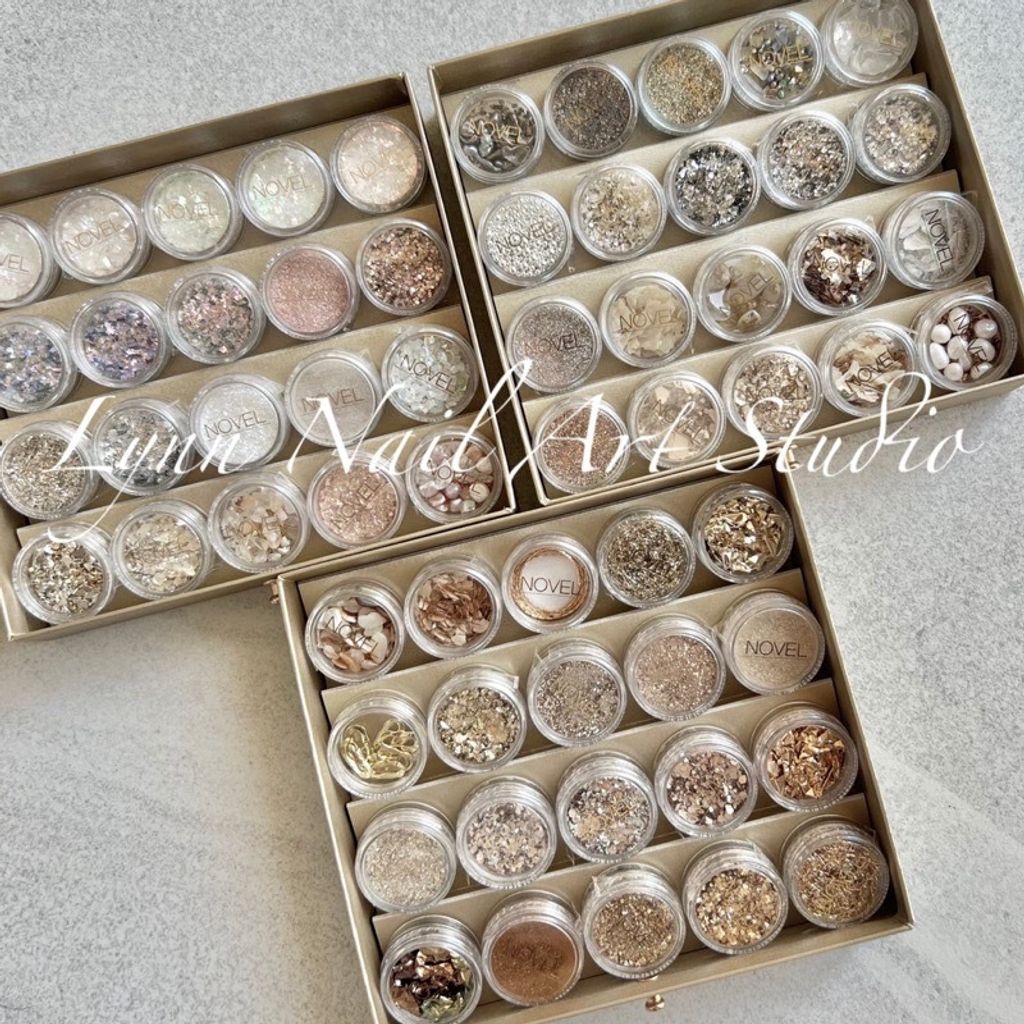 60個飾品組合 NOVEL COLLECTION BOX  atelier NOVELオリジナルグリッター収納ボックス(60個)