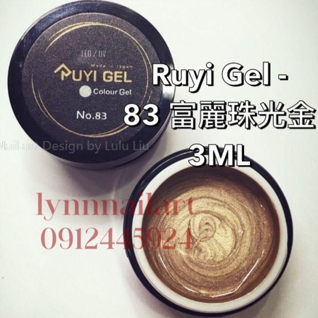 Ruyi Gel -  83 富麗珠光金  3ML