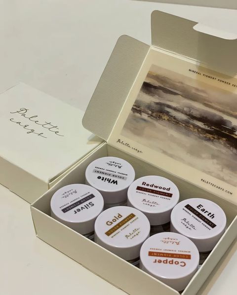 六色組Palette Carys Mineral Pigment Powder 礦彩藝術色粉 🏷 𝗠𝗜𝗡𝗘𝗥𝗔𝗟 𝗣𝗜𝗚𝗠𝗘𝗡𝗧 𝗣𝗢𝗪𝗗𝗘𝗥 礦彩藝術色粉