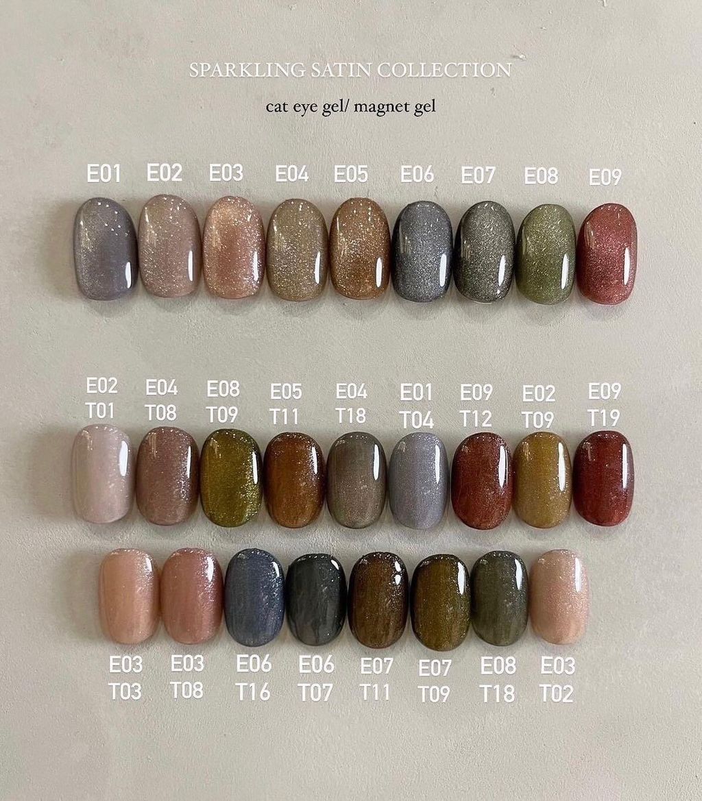 九色組  絲絨緞光貓眼膠🧲 E01-E09