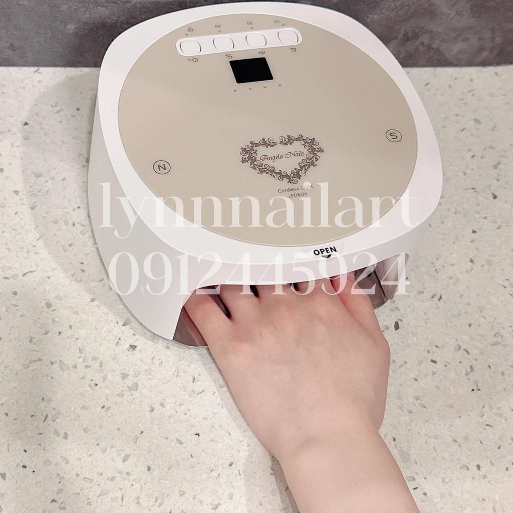 霧面白x摩卡燕麥灰 美甲燈【Angelanails 18W無線混波美甲燈】