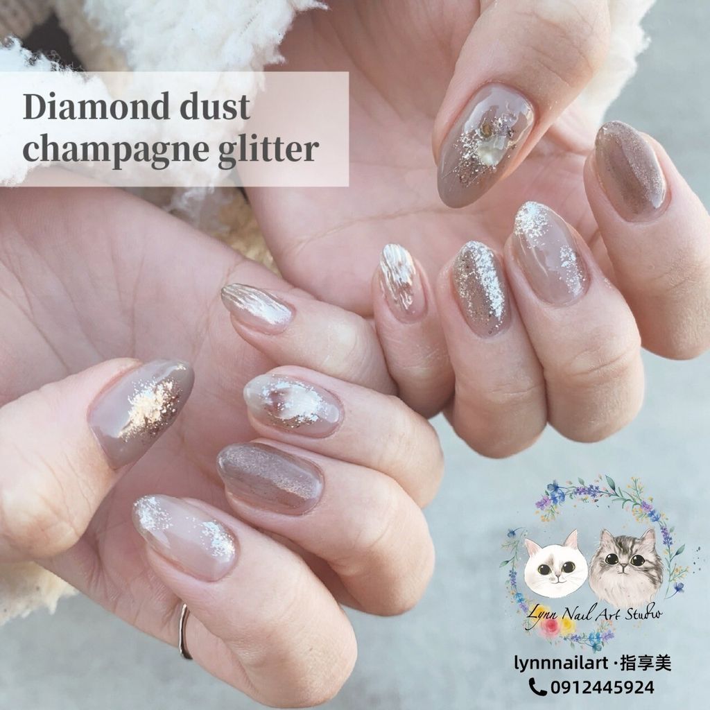G127 Diamond dust champagne glitter 7